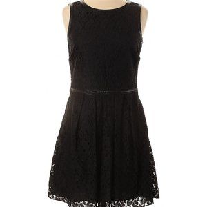 Speechless Black Lace Overlay Dress